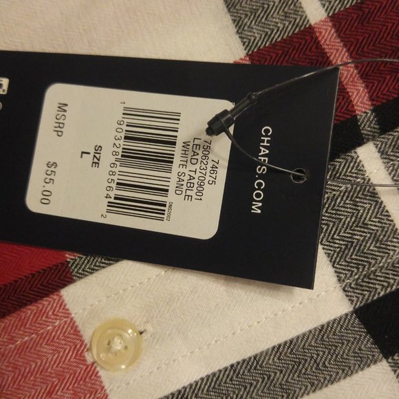 Chaps Men's Long-Sleeved Flannel Shirt, Size L - Picture 5 of 6